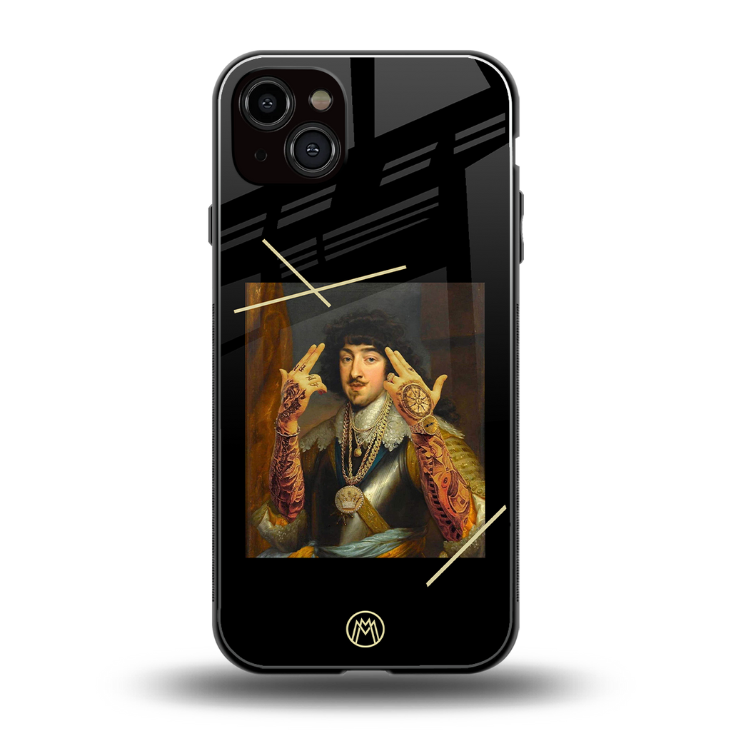 dope napoleon back phone cover | glass case for iphone 15 plus