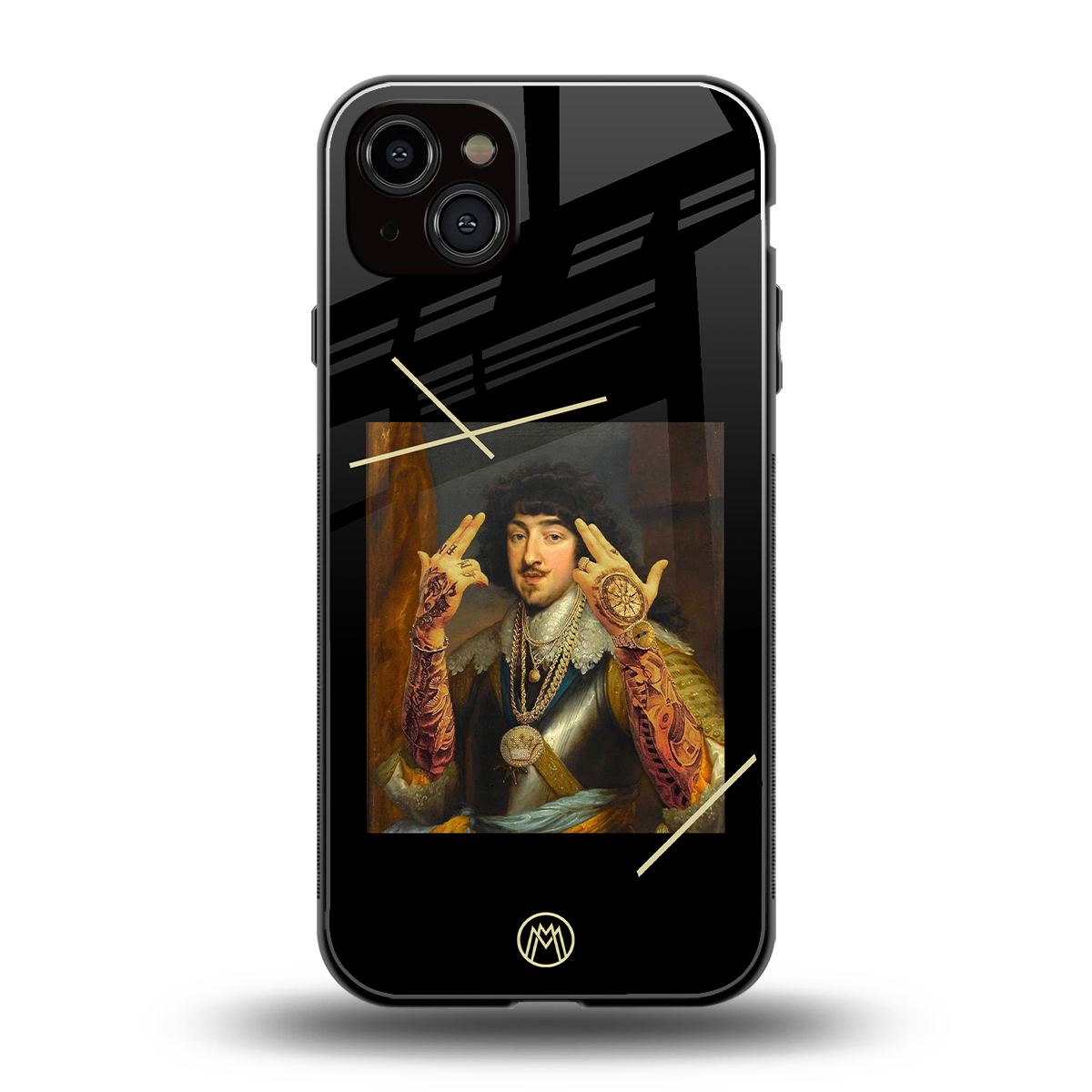 dope napoleon back phone cover | glass case for iphone 15 plus