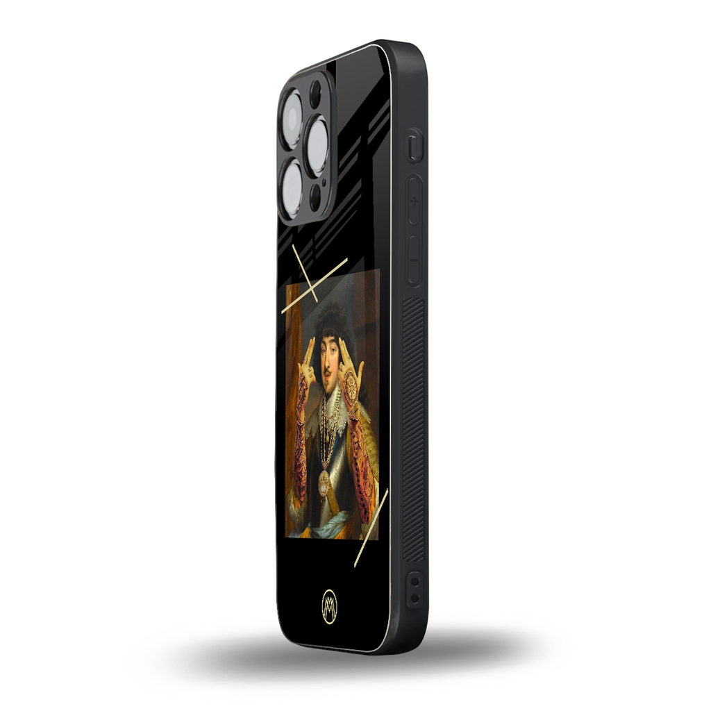 dope napoleon back phone cover | glass case for iphone 15 pro max