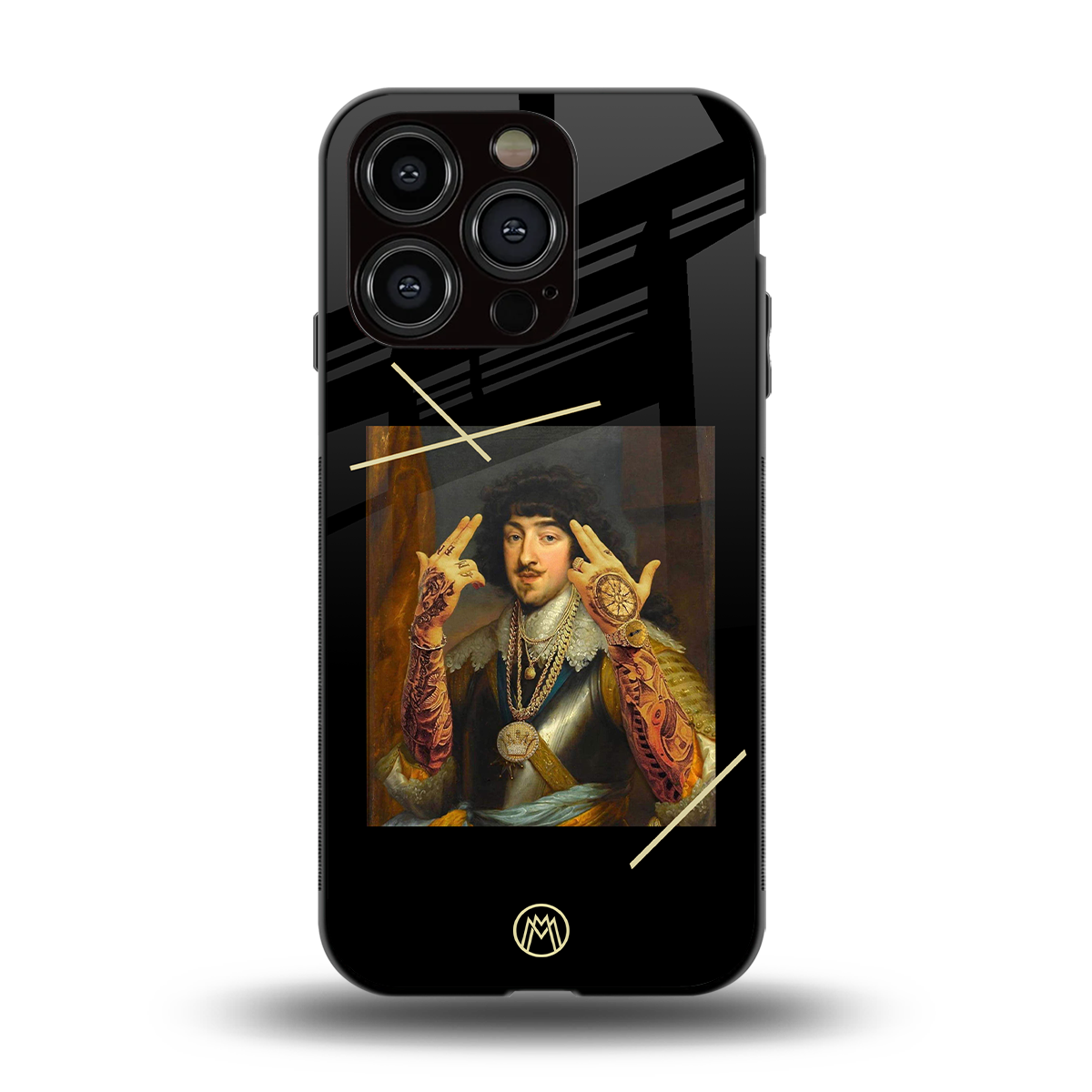 dope napoleon back phone cover | glass case for iphone 15 pro