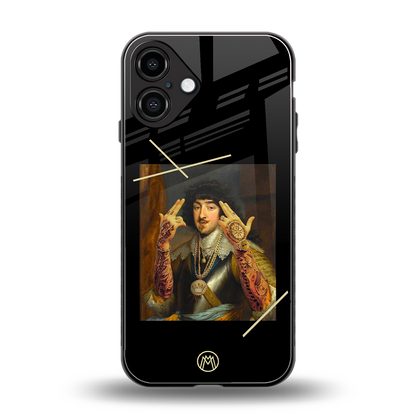 dope napoleon back phone cover | glass case for iphone 16 plus
