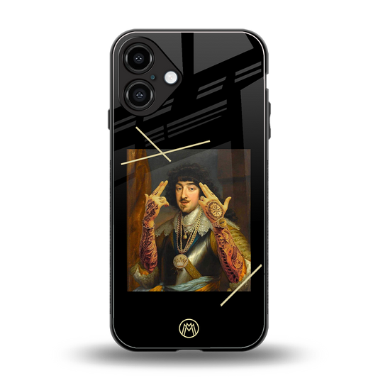 dope napoleon back phone cover | glass case for iphone 16 plus