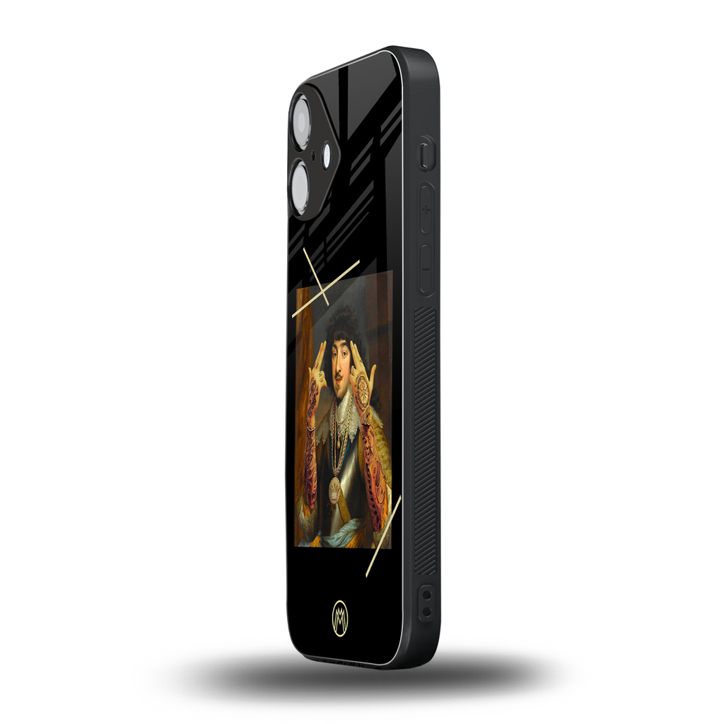 dope napoleon back phone cover | glass case for iphone 16 plus