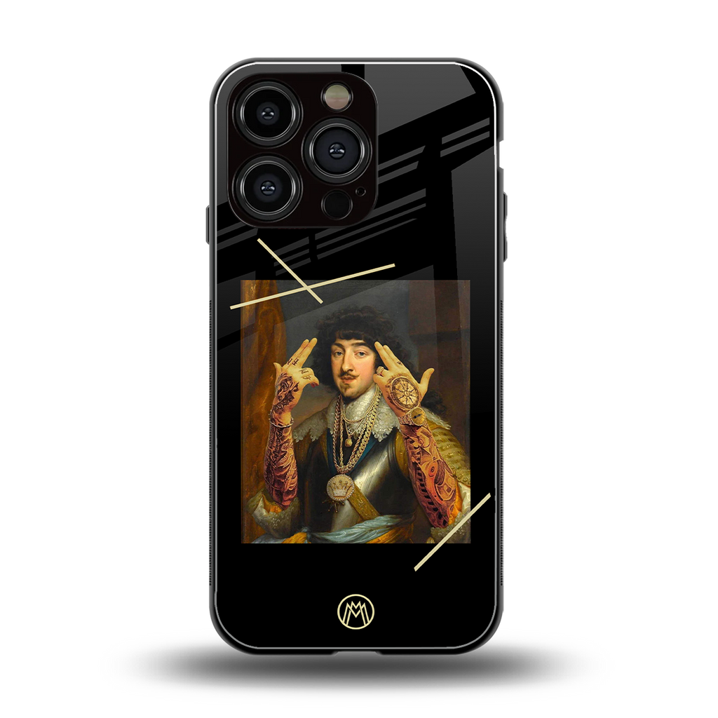 dope napoleon back phone cover | glass case for iphone 16 pro