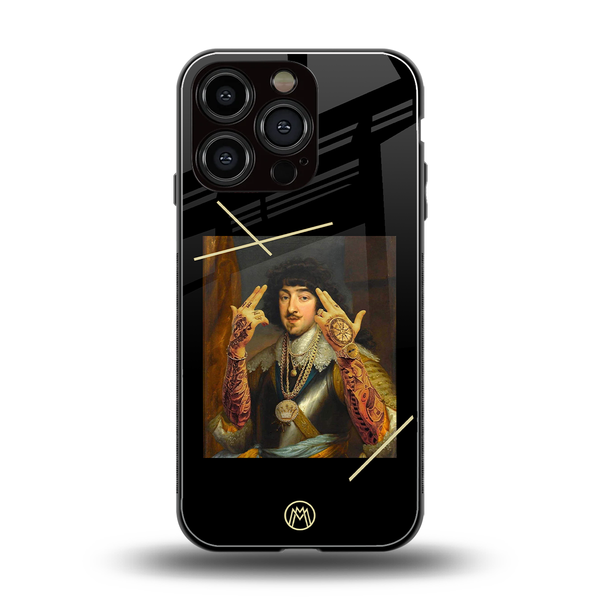 dope napoleon back phone cover | glass case for iphone 16 pro