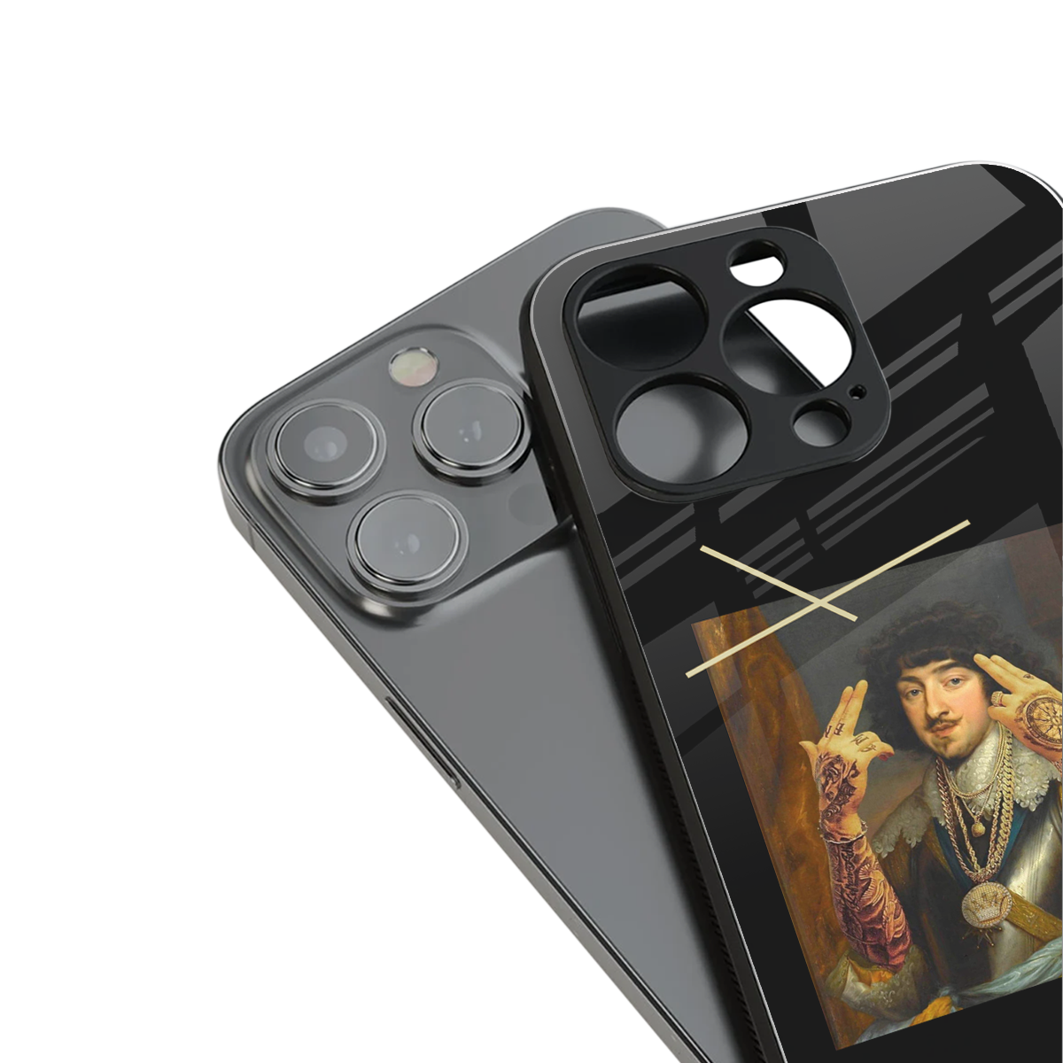 dope napoleon back phone cover | glass case for iphone 15 pro max
