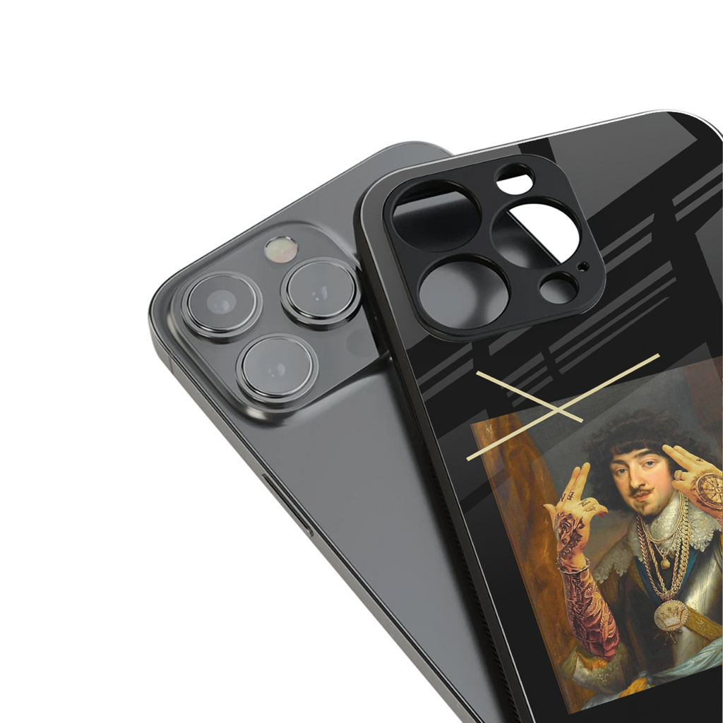 dope napoleon back phone cover | glass case for iphone 16 plus