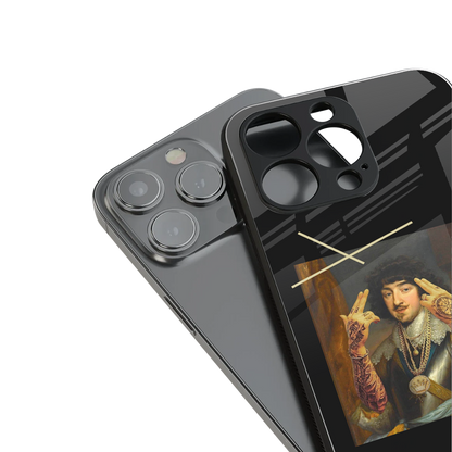 dope napoleon back phone cover | glass case for iphone 14 pro max