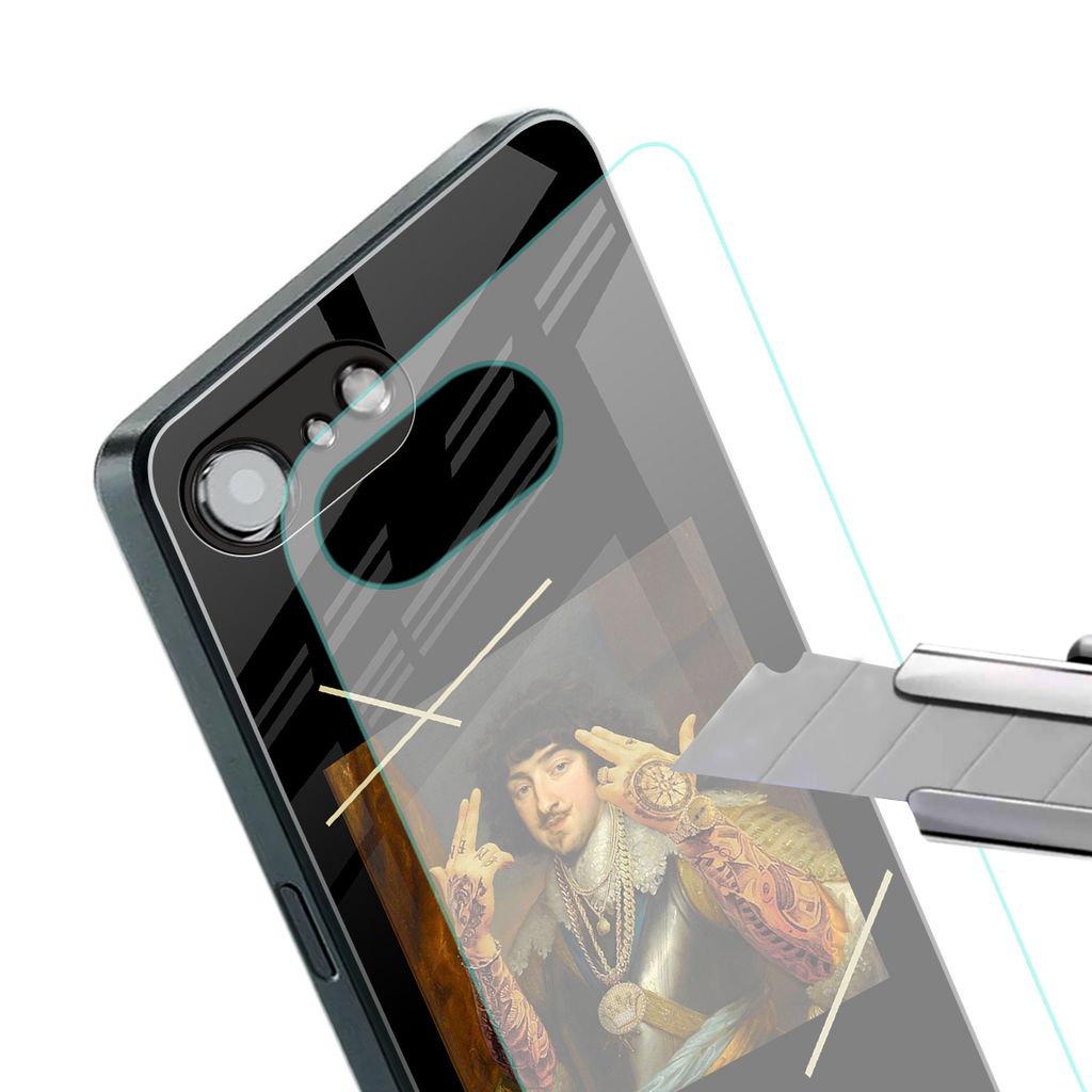 dope napoleon back phone cover | glass case for iphone 16e