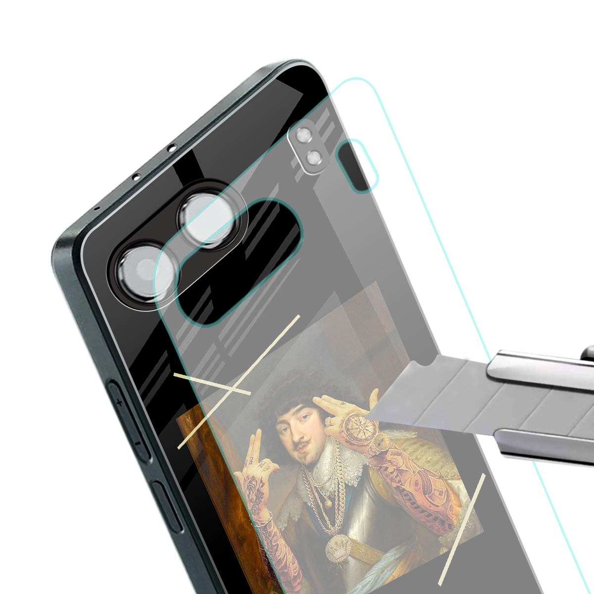 dope napoleon back phone cover | glass case for oneplus nord 4