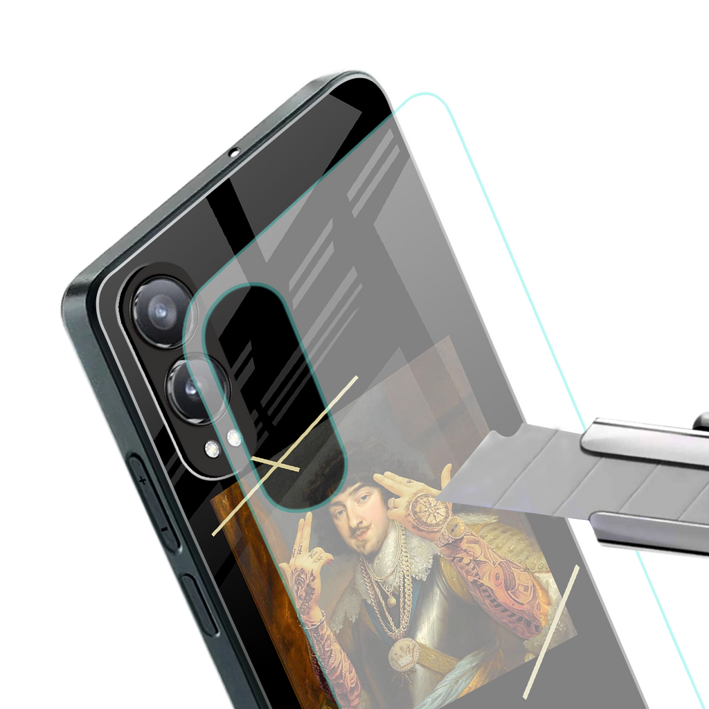 dope napoleon back phone cover | glass case for oneplus nord ce 4 lite