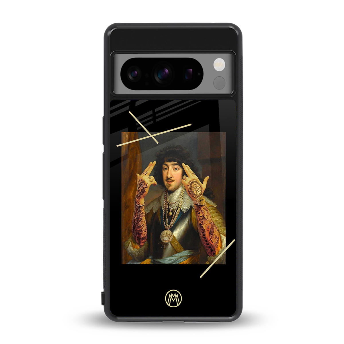 dope napoleon back phone cover | glass case for google pixel 8 pro