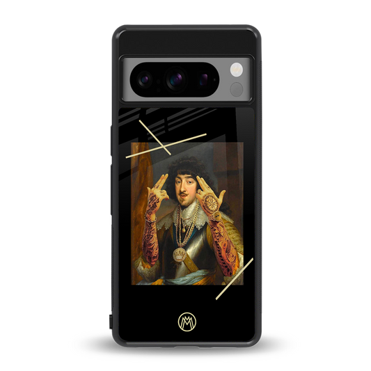 dope napoleon back phone cover | glass case for google pixel 8 pro