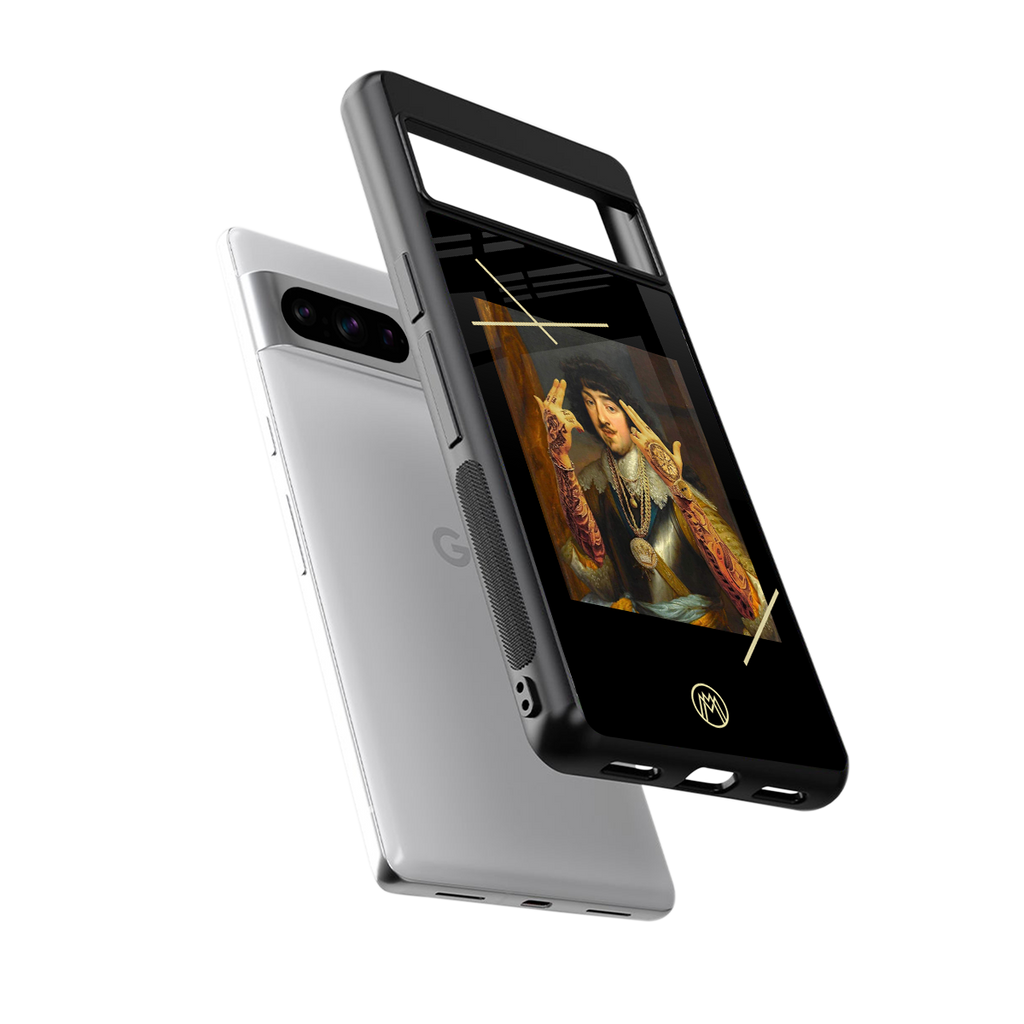 dope napoleon back phone cover | glass case for google pixel 8 pro