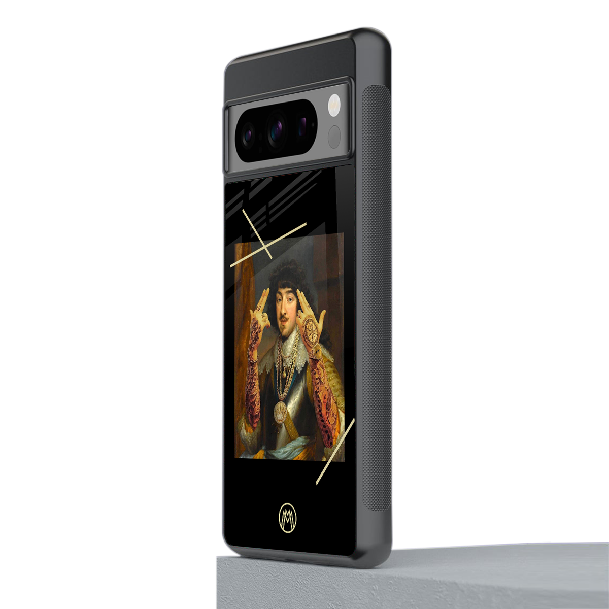 dope napoleon back phone cover | glass case for google pixel 8 pro
