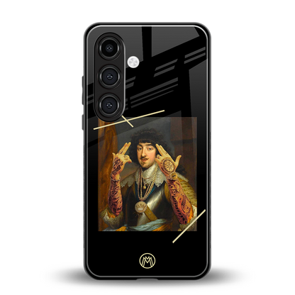 dope napoleon back phone cover | glass case for samsung galaxy s24 plus