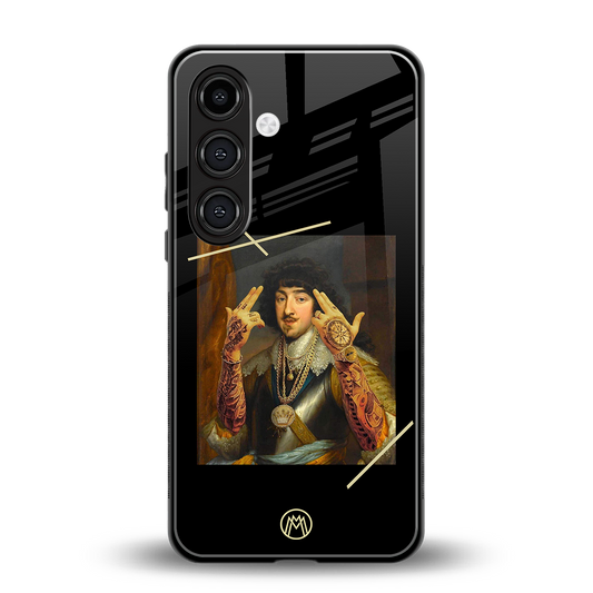 dope napoleon back phone cover | glass case for samsung galaxy s24 plus