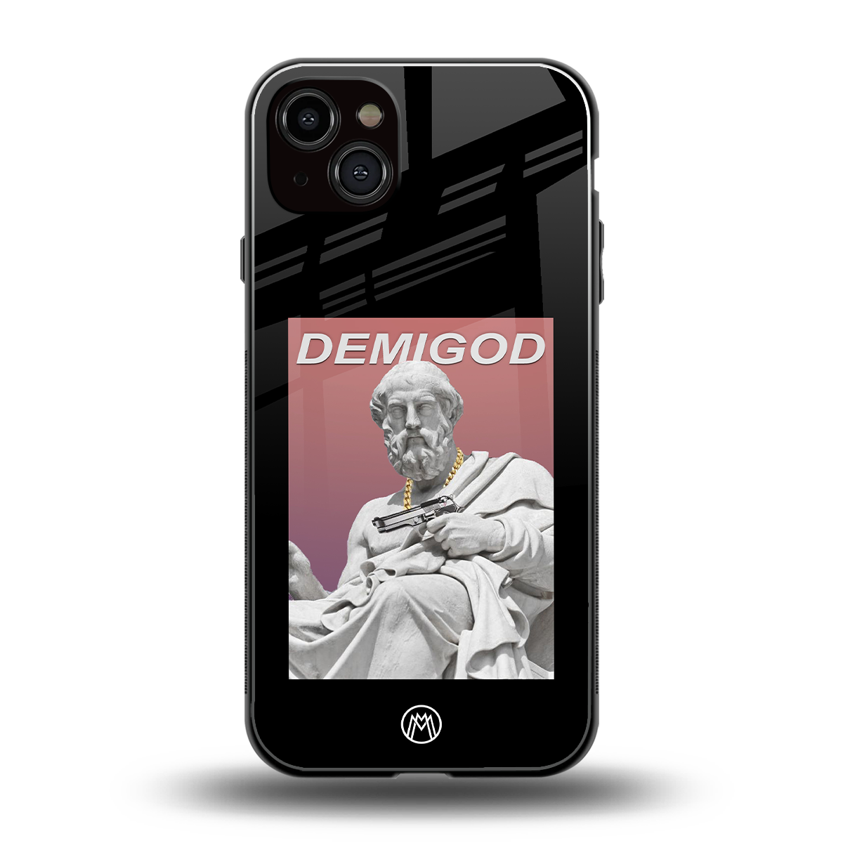 dope socerates back phone cover | glass case for iphone 15 plus