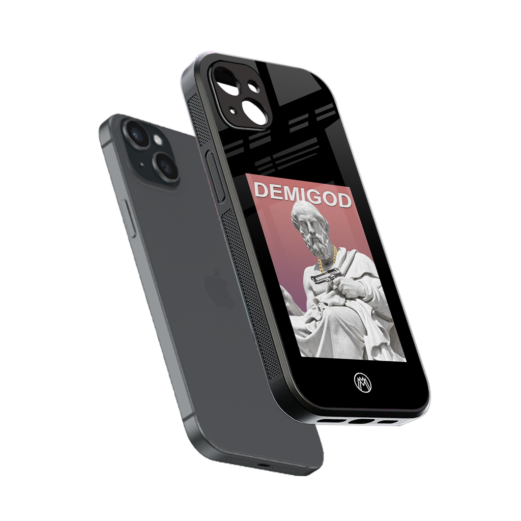 dope socerates back phone cover | glass case for iphone 15 plus