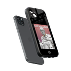dope socerates back phone cover | glass case for iphone 15 plus