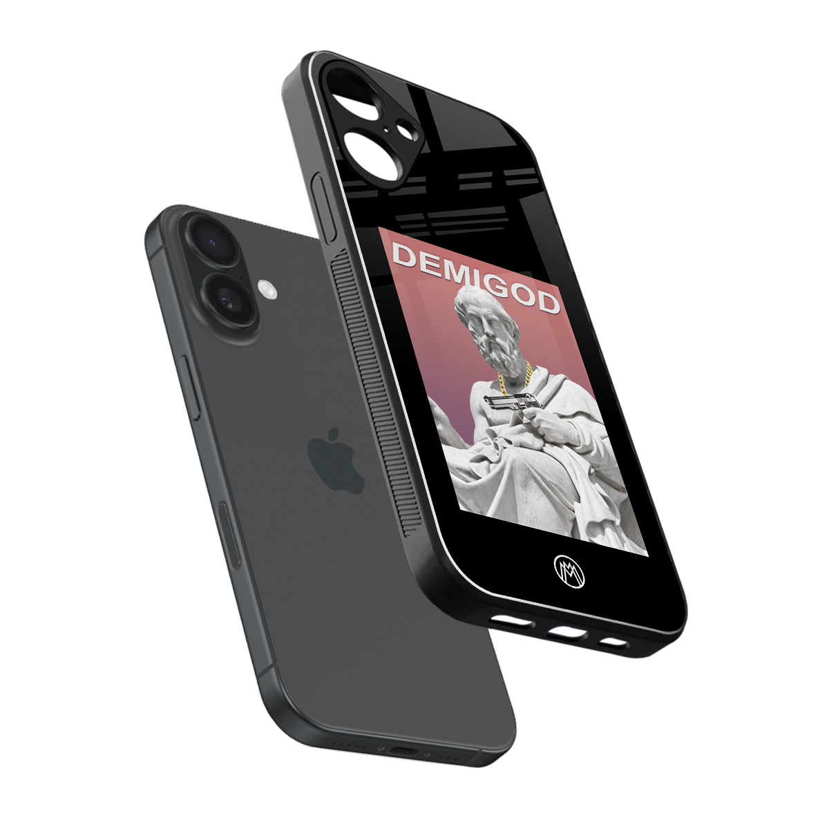 dope socerates back phone cover | glass case for iphone 16 plus