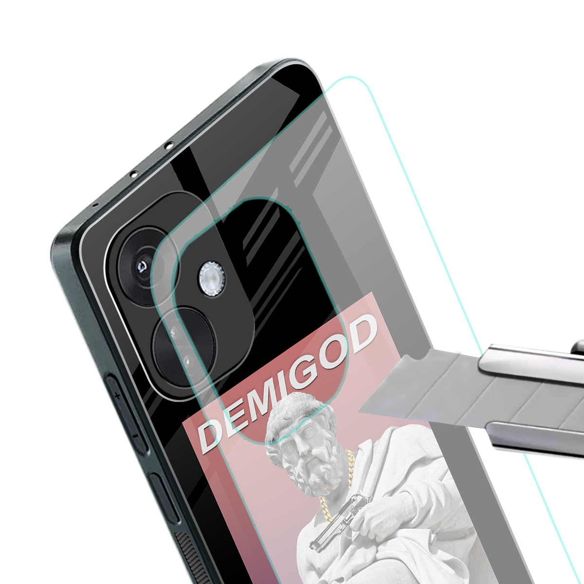 dope socerates back phone cover | glass case for oneplus nord ce 3