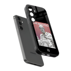 dope socerates back phone cover | glass case for samsung galaxy s23 plus