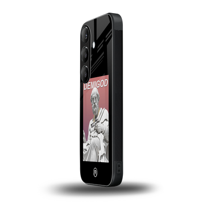 dope socerates back phone cover | glass case for samsung galaxy s24 fe