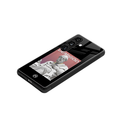 dope socerates back phone cover | glass case for samsung galaxy s24 fe