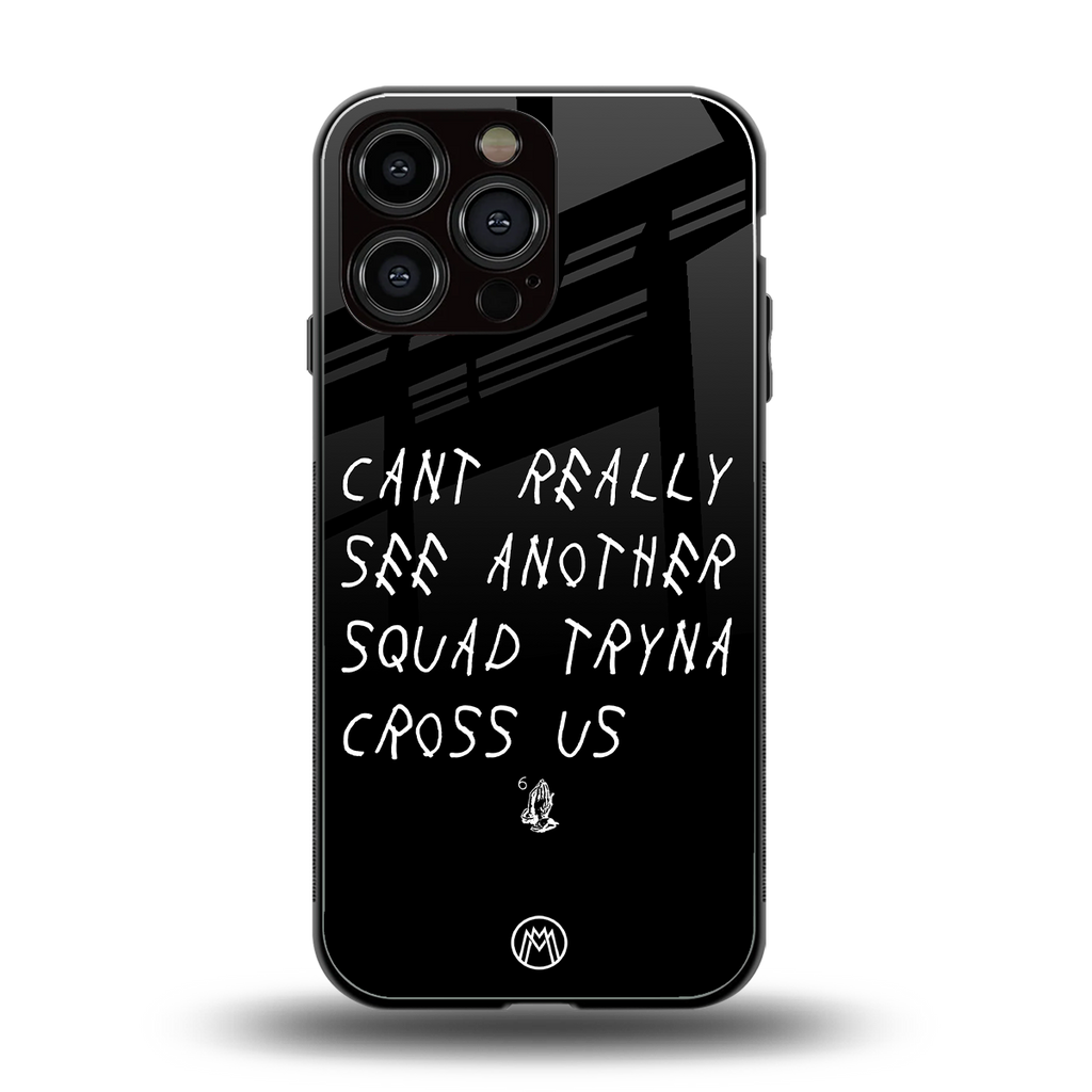 dope squad back phone cover | glass case for iphone 14 pro max