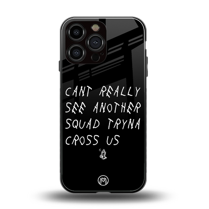 dope squad back phone cover | glass case for iphone 14 pro max