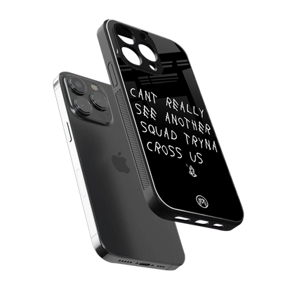 dope squad back phone cover | glass case for iphone 14 pro max