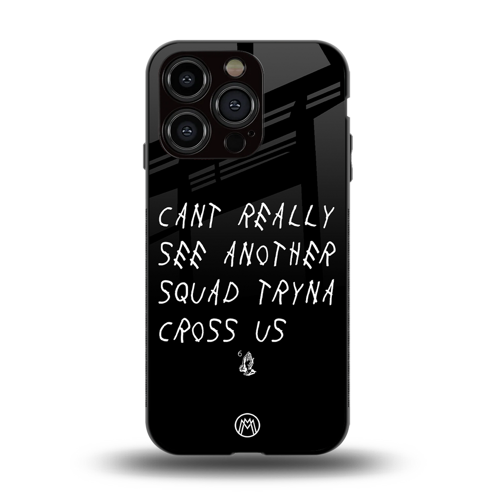 dope squad back phone cover | glass case for iphone 15 pro
