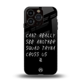 dope squad back phone cover | glass case for iphone 15 pro