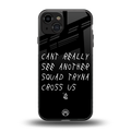 dope squad back phone cover | glass case for iphone 15