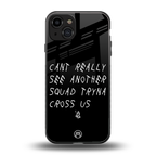 dope squad back phone cover | glass case for iphone 15