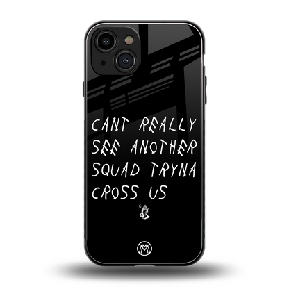 dope squad back phone cover | glass case for iphone 15