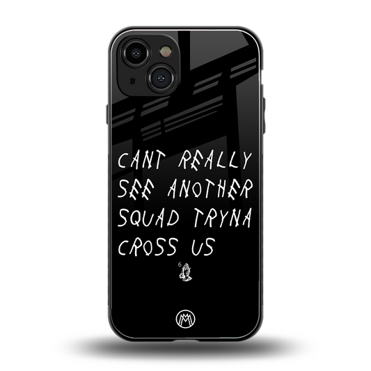 dope squad back phone cover | glass case for iphone 15