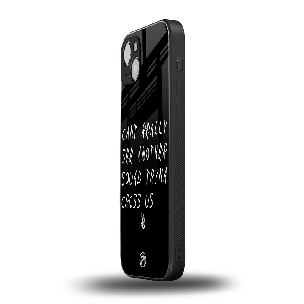 dope squad back phone cover | glass case for iphone 15