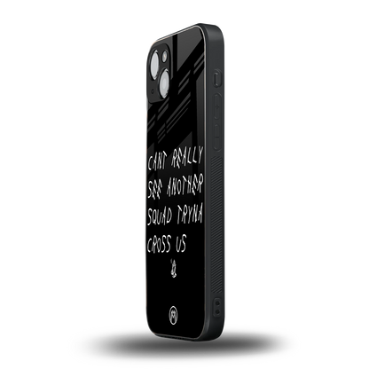 dope squad back phone cover | glass case for iphone 15