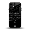 dope squad back phone cover | glass case for iphone 16 plus