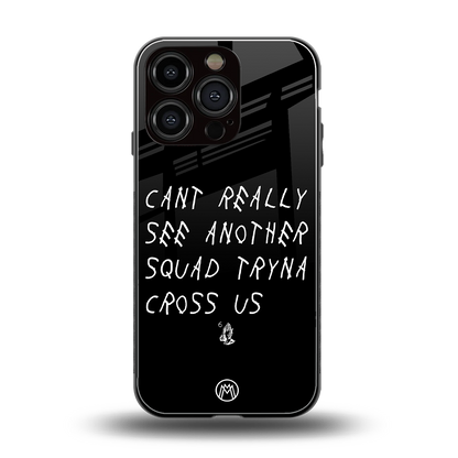 dope squad back phone cover | glass case for iphone 16 pro