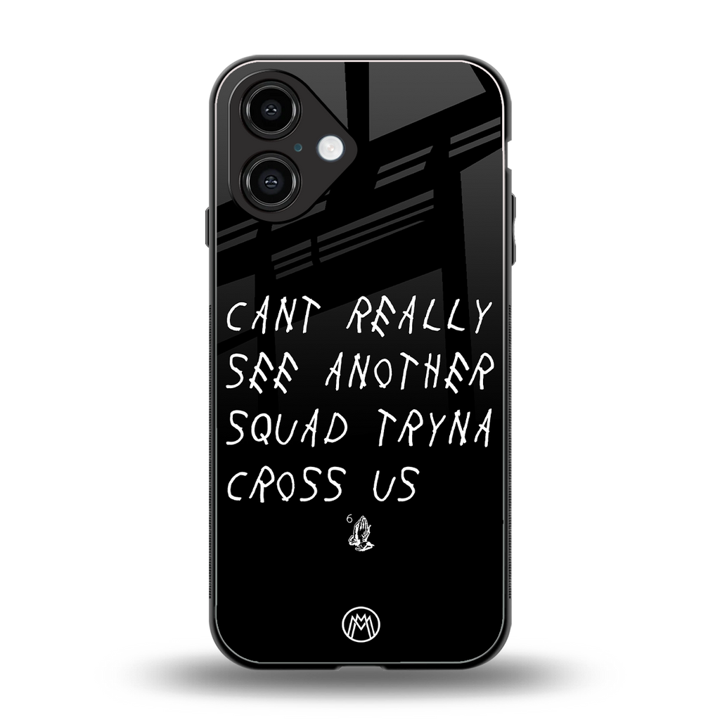 dope squad back phone cover | glass case for iphone 16