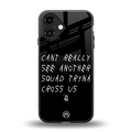dope squad back phone cover | glass case for iphone 16