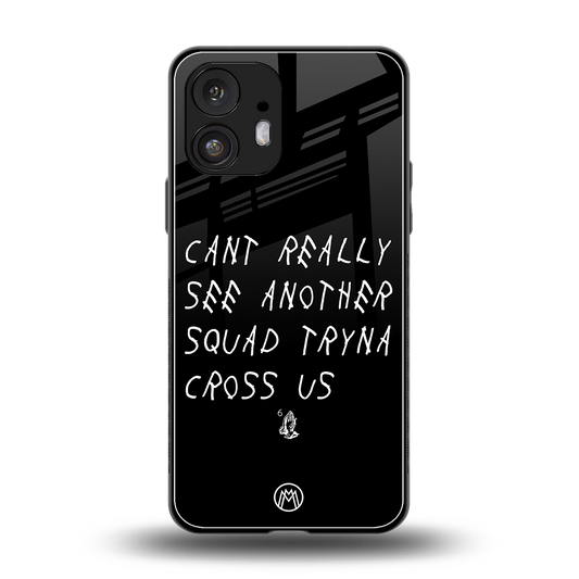 dope squad back phone cover | glass case for nothing phone 2