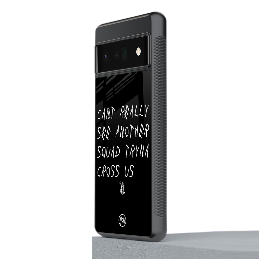 dope squad back phone cover | glass case for google pixel 6 pro