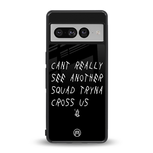 dope squad back phone cover | glass case for google pixel 7 pro