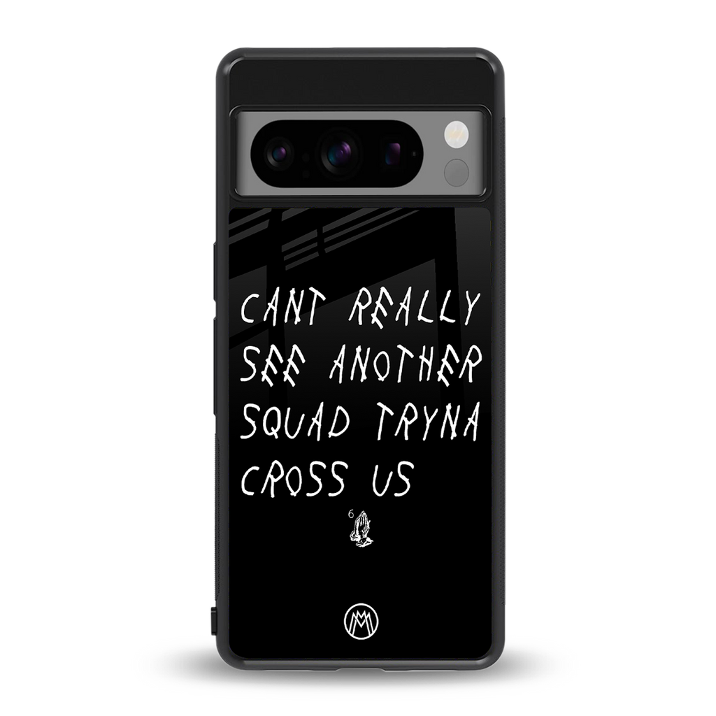 dope squad back phone cover | glass case for google pixel 8 pro