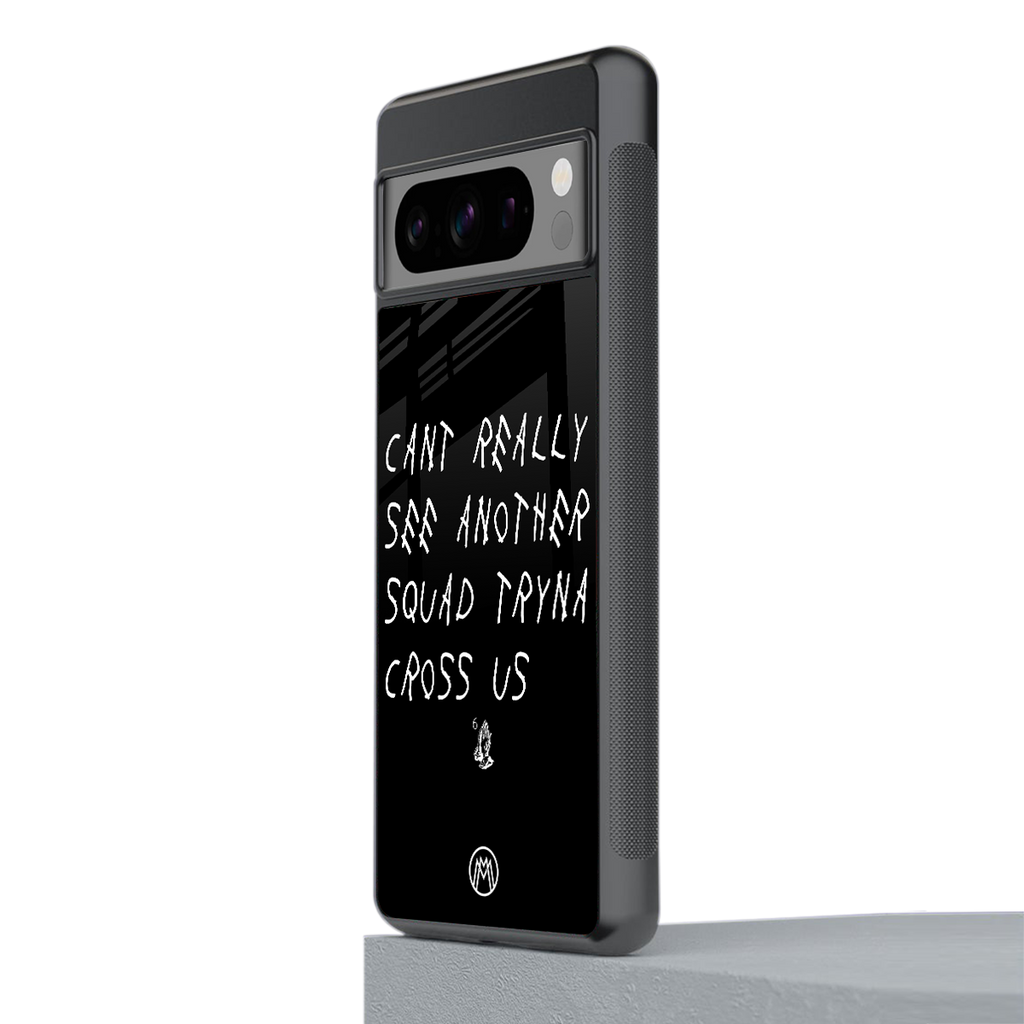 dope squad back phone cover | glass case for google pixel 8 pro