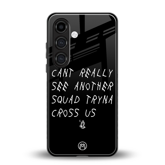 dope squad back phone cover | glass case for samsung galaxy s24 plus